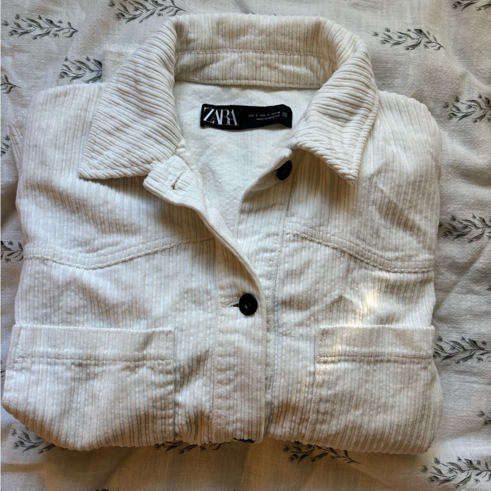 Zara Women's Off-White Utility Jacket